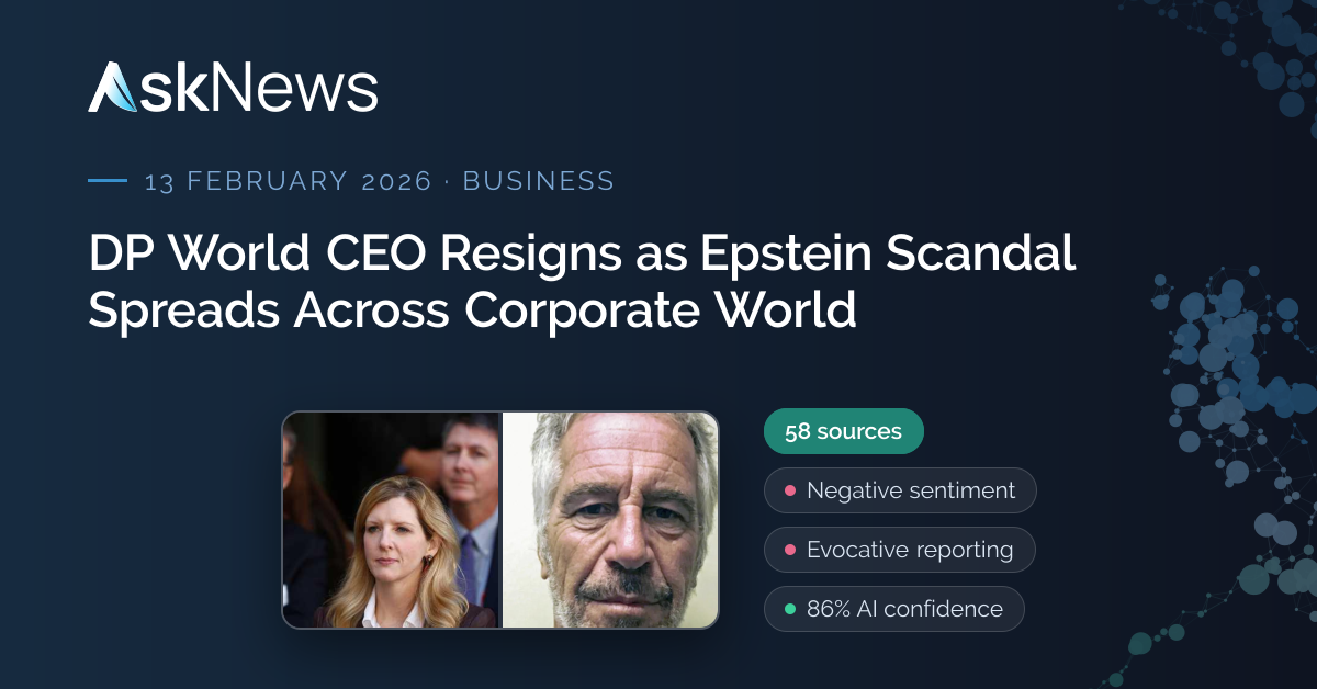 AskNews | DP World CEO Resigns as Epstein Scandal Spreads Across ...
