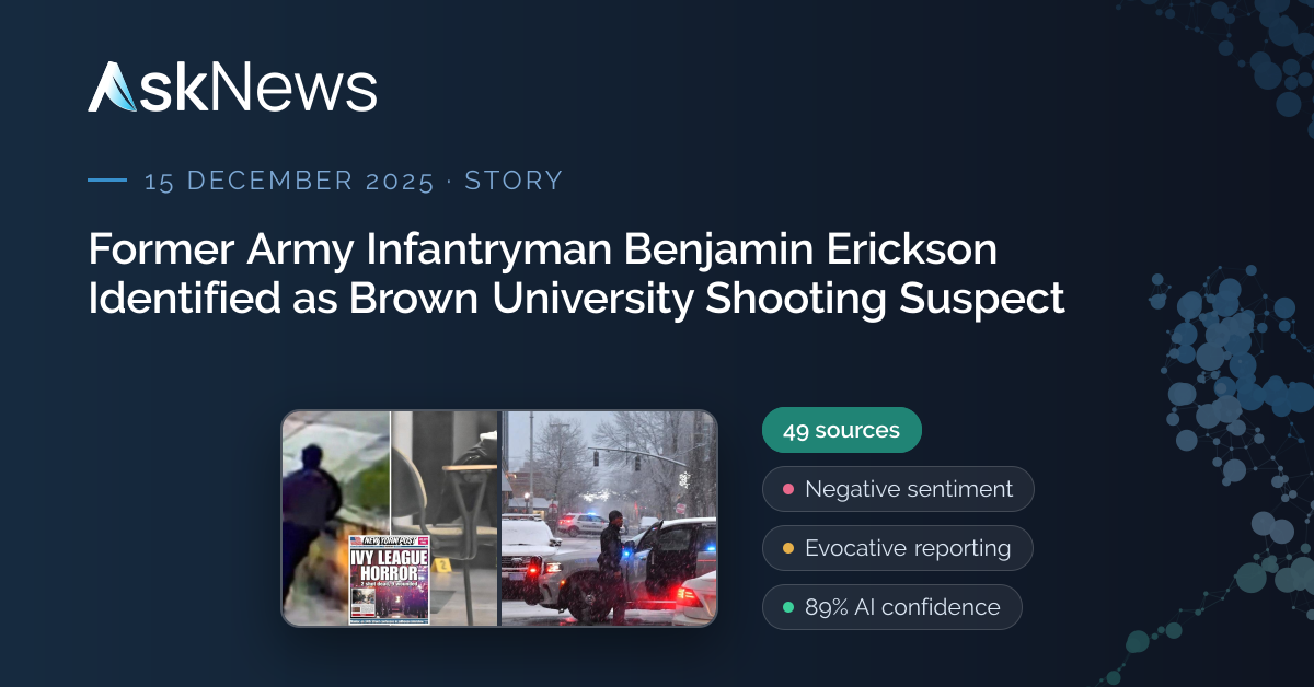 AskNews | Former Army Infantryman Benjamin Erickson Identified as Brown ...